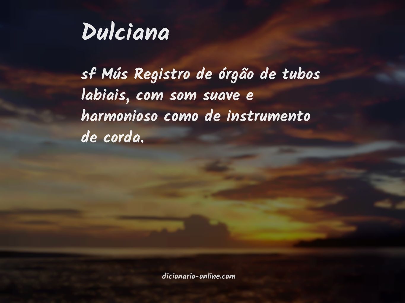 Significado de dulciana