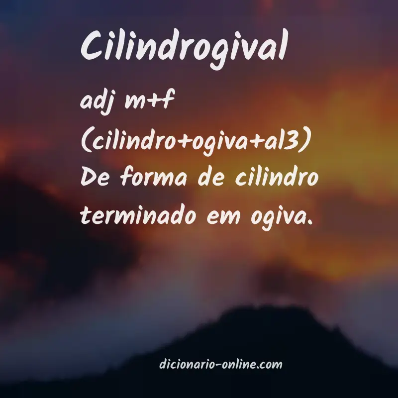 Significado de cilindrogival