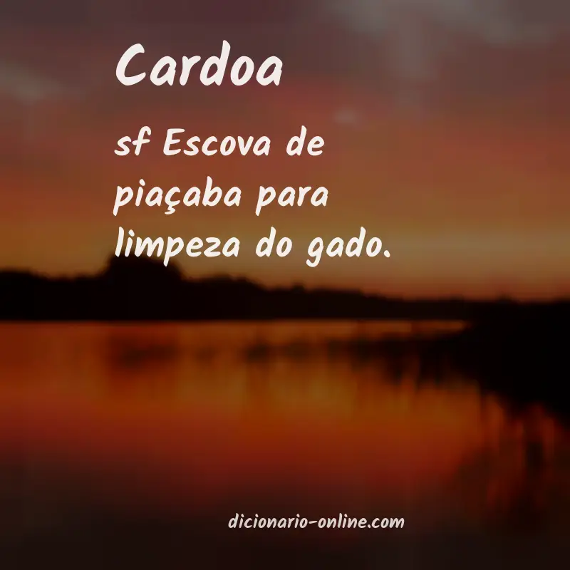 Significado de cardoa