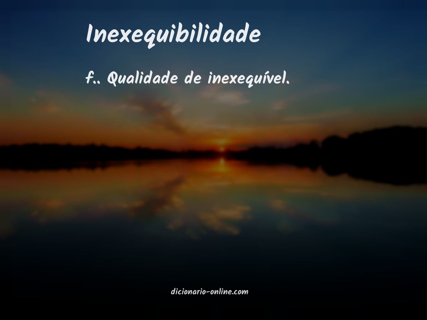 Significado de inexequibilidade