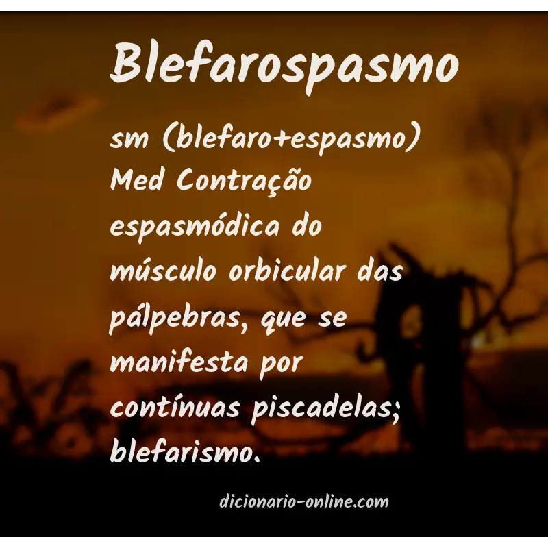 Significado de blefarospasmo