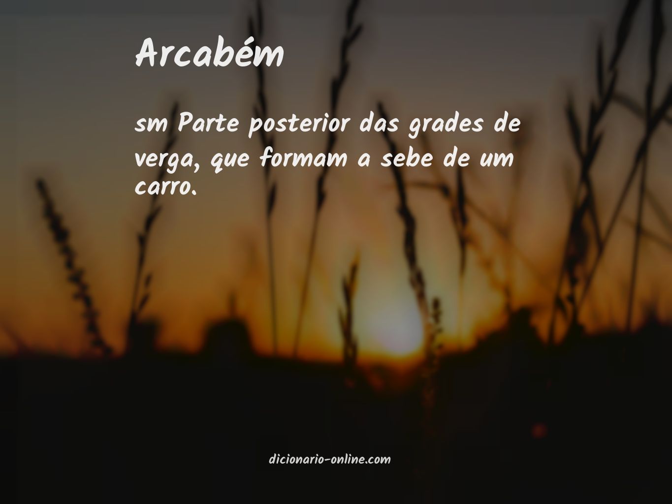 Significado de arcabém