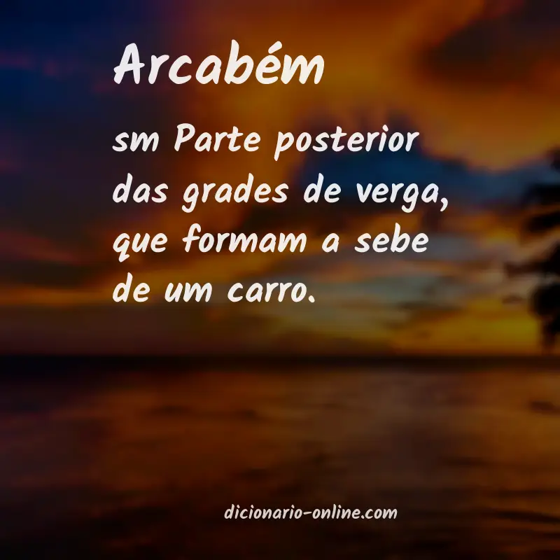 Significado de arcabém