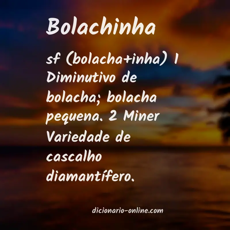 Significado de bolachinha
