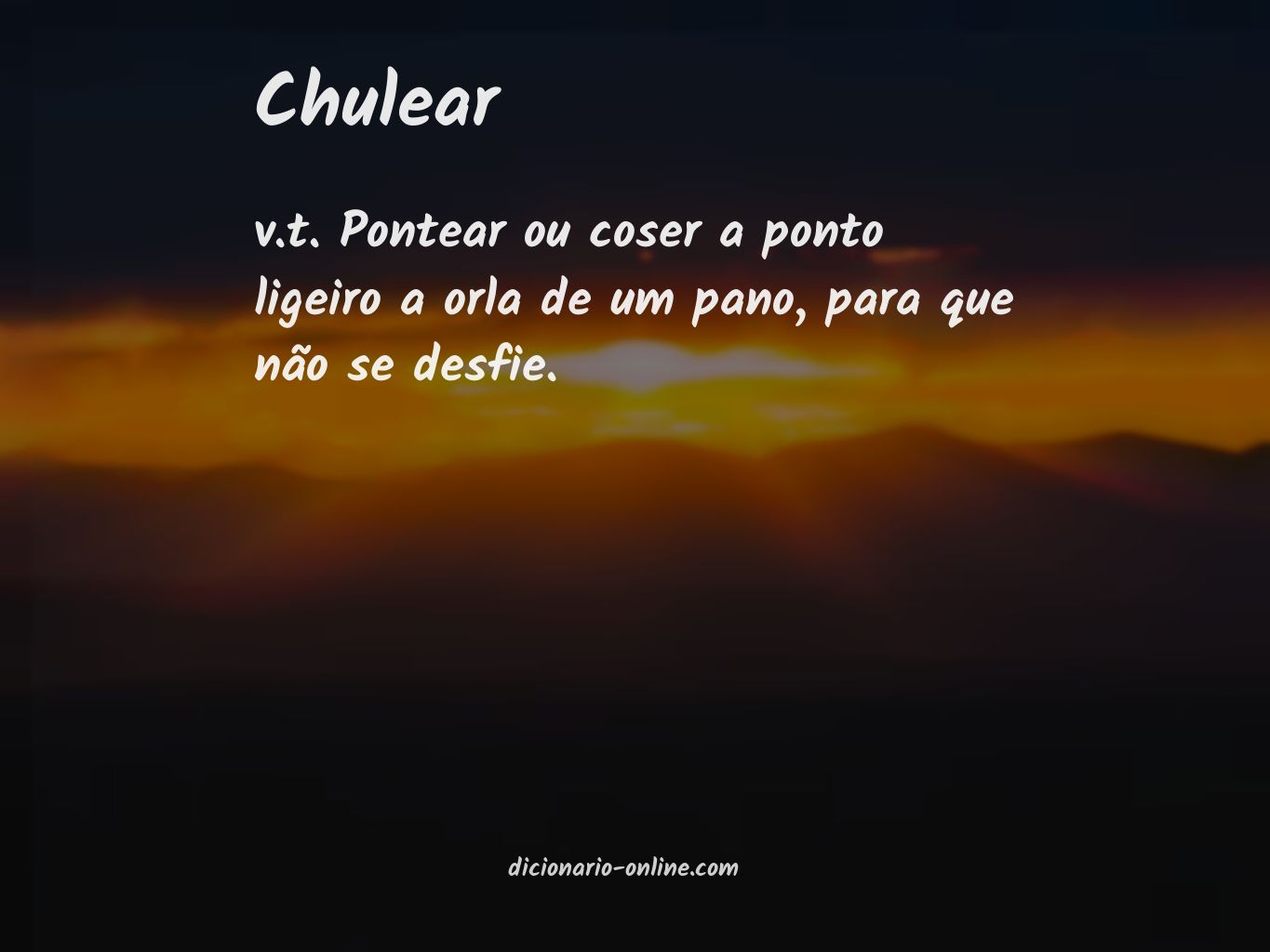 Significado de chulear