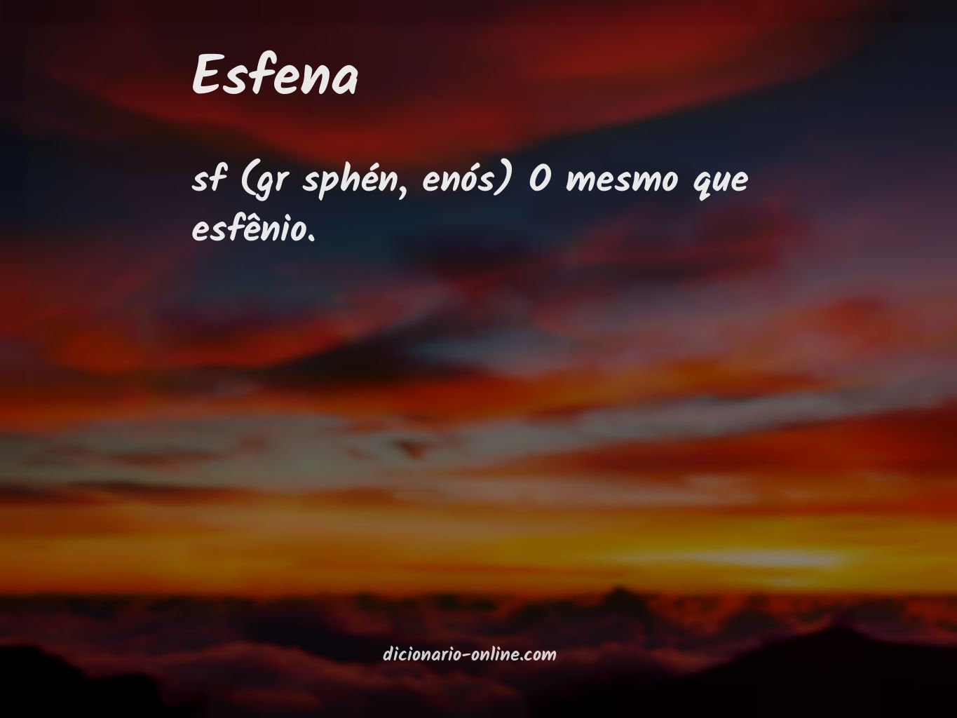 Significado de esfena