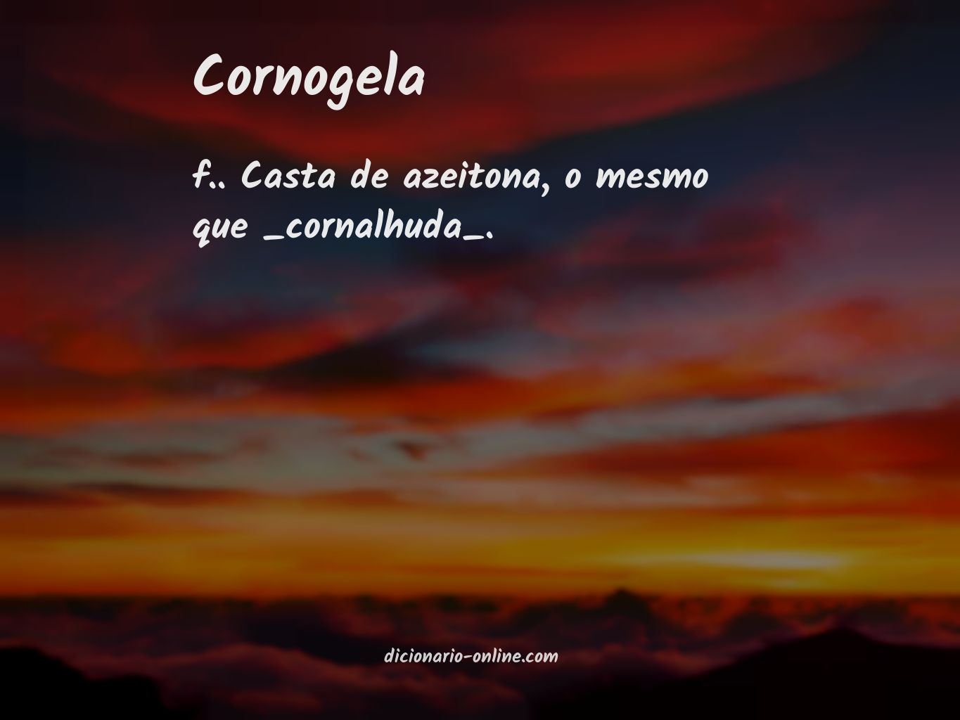 Significado de cornogela