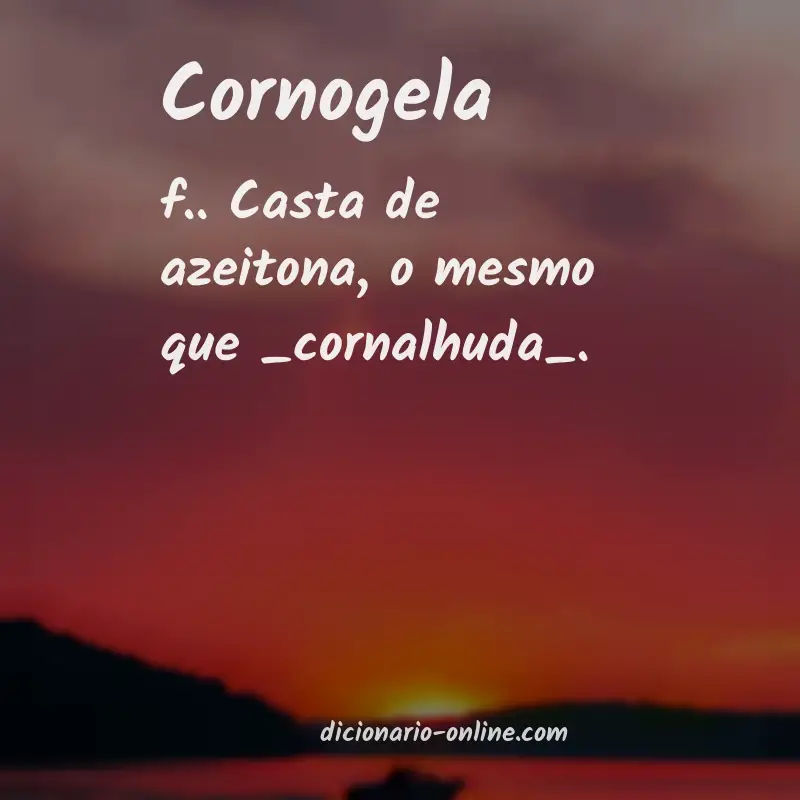 Significado de cornogela