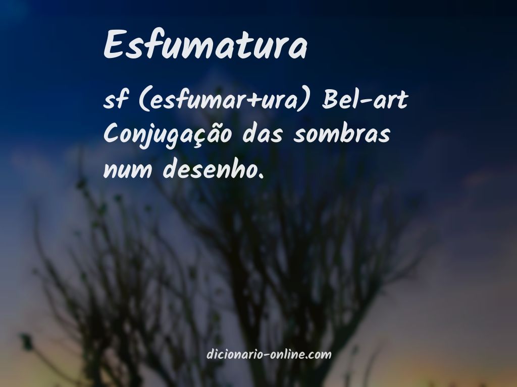 Significado de esfumatura