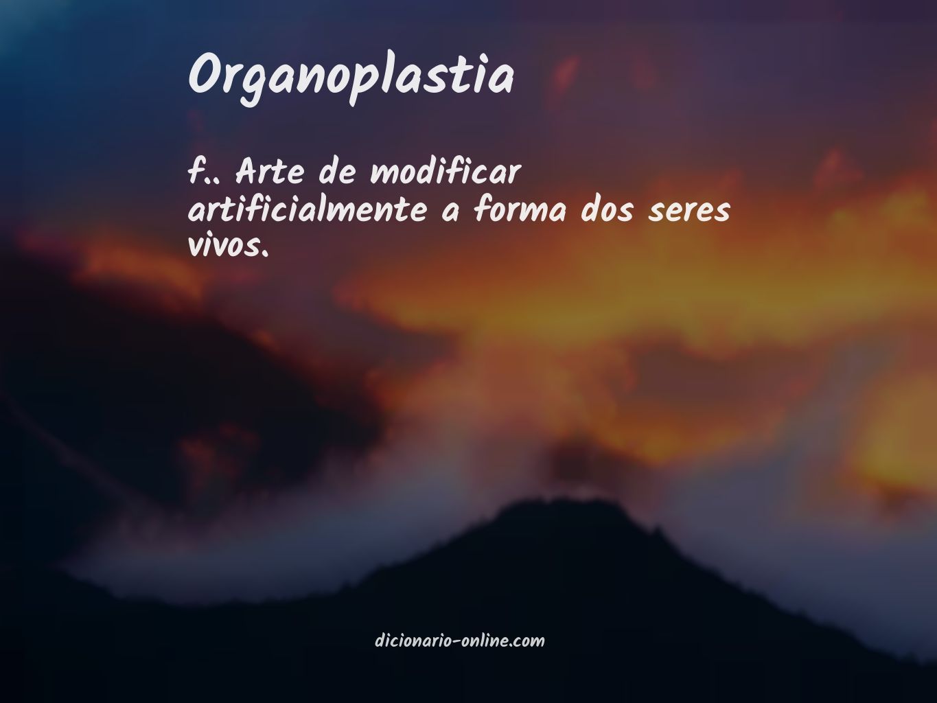 Significado de organoplastia