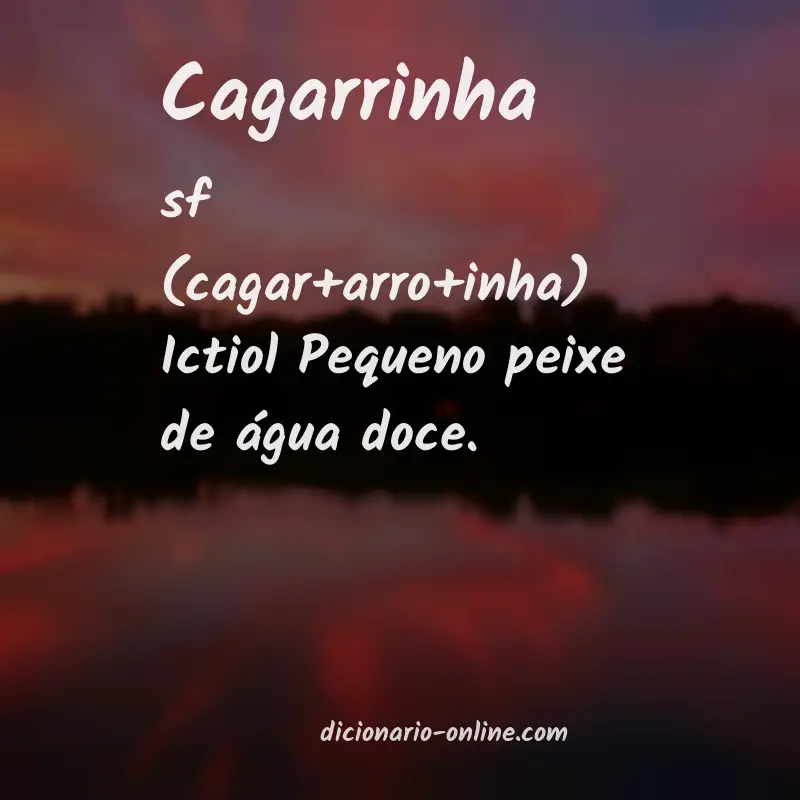 Significado de cagarrinha
