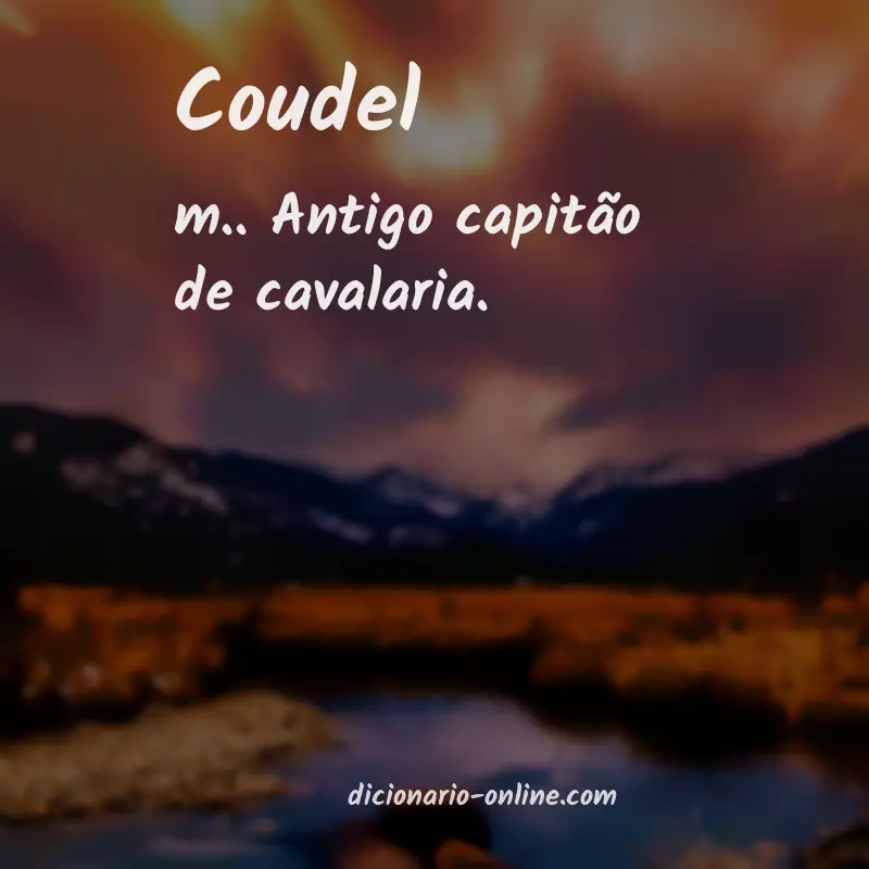 Significado de coudel