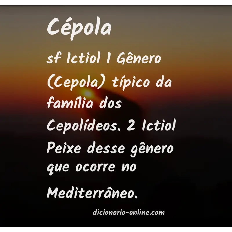 Significado de cépola