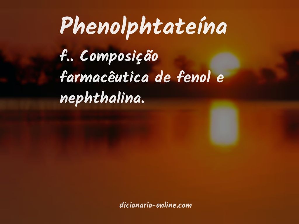 Significado de phenolphtateína