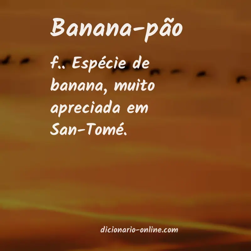 Significado de banana-pão