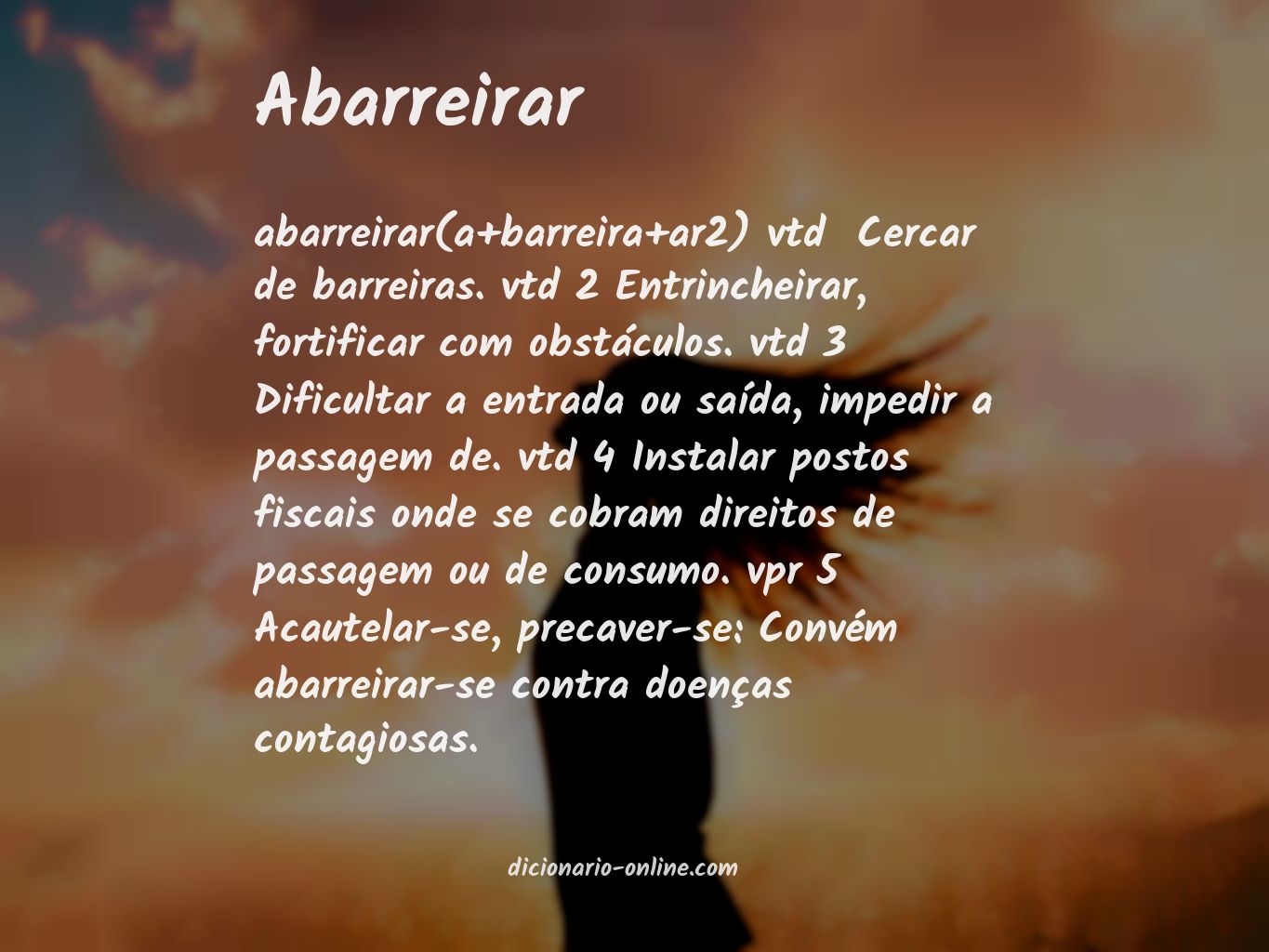 Significado de abarreirar