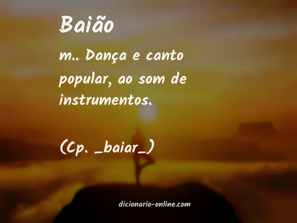 Significado de baião