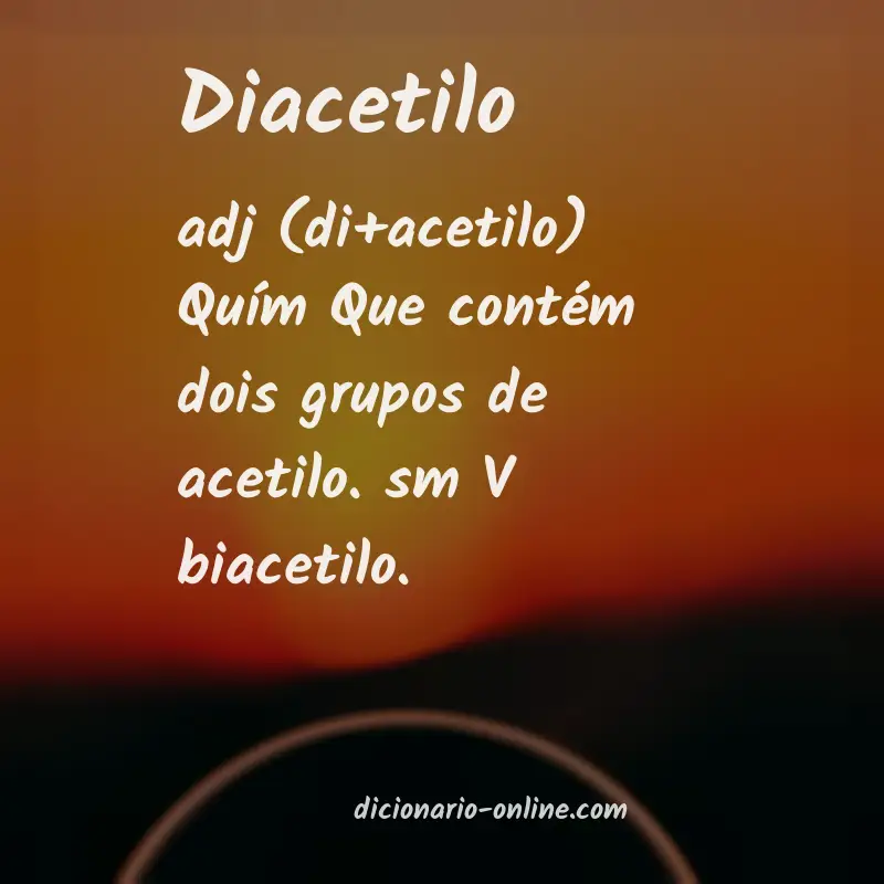 Significado de diacetilo