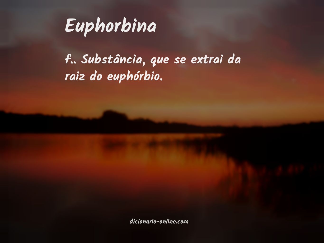 Significado de euphorbina