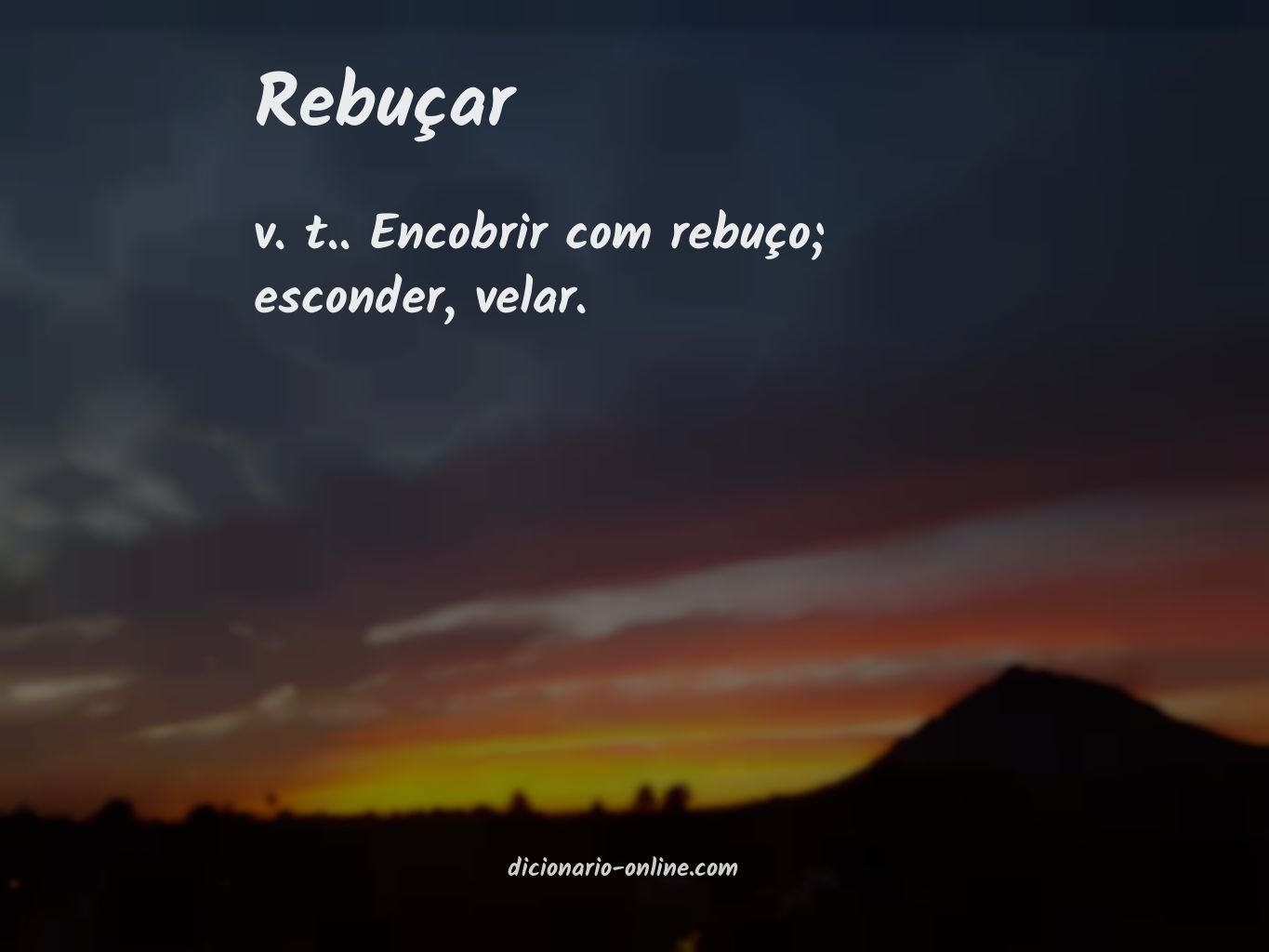 Significado de rebuçar