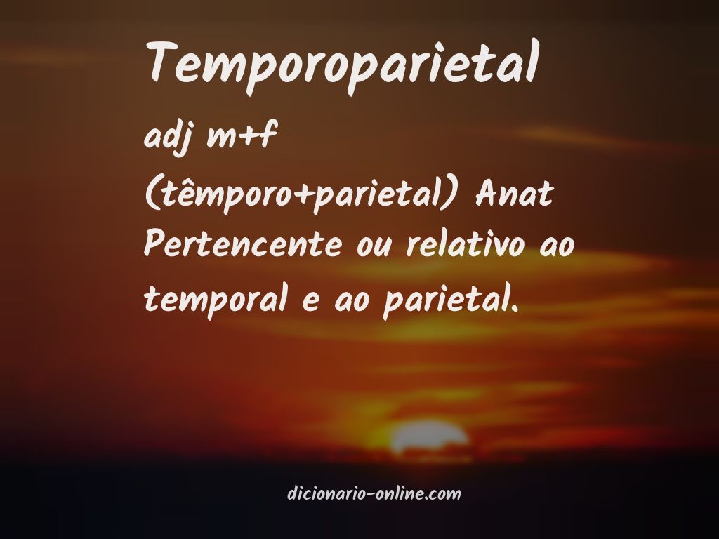 Significado de temporoparietal