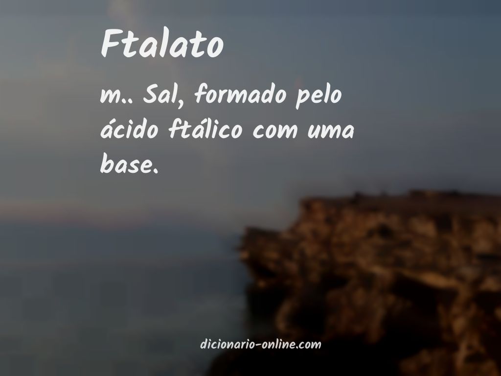 Significado de ftalato