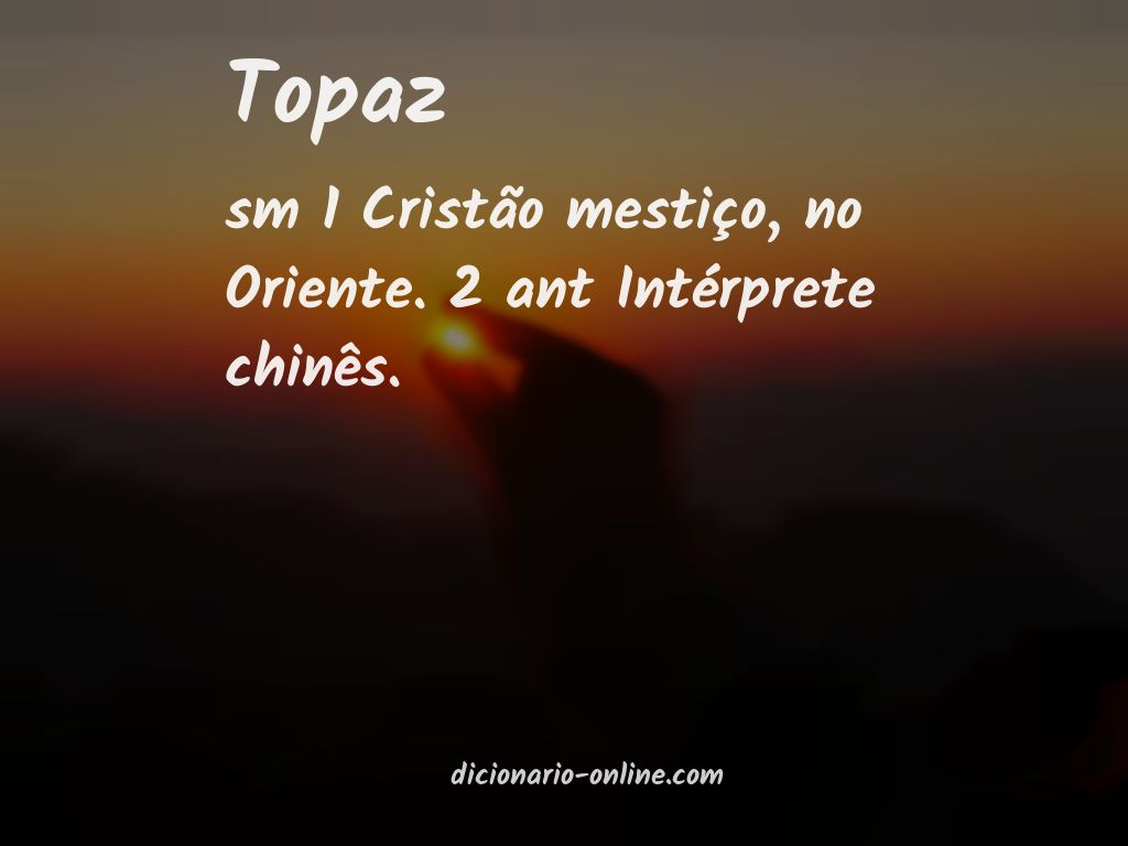 Significado de topaz