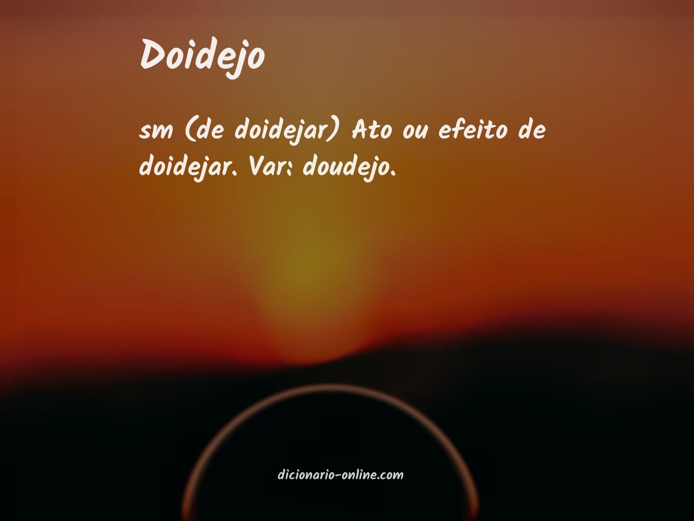 Significado de doidejo