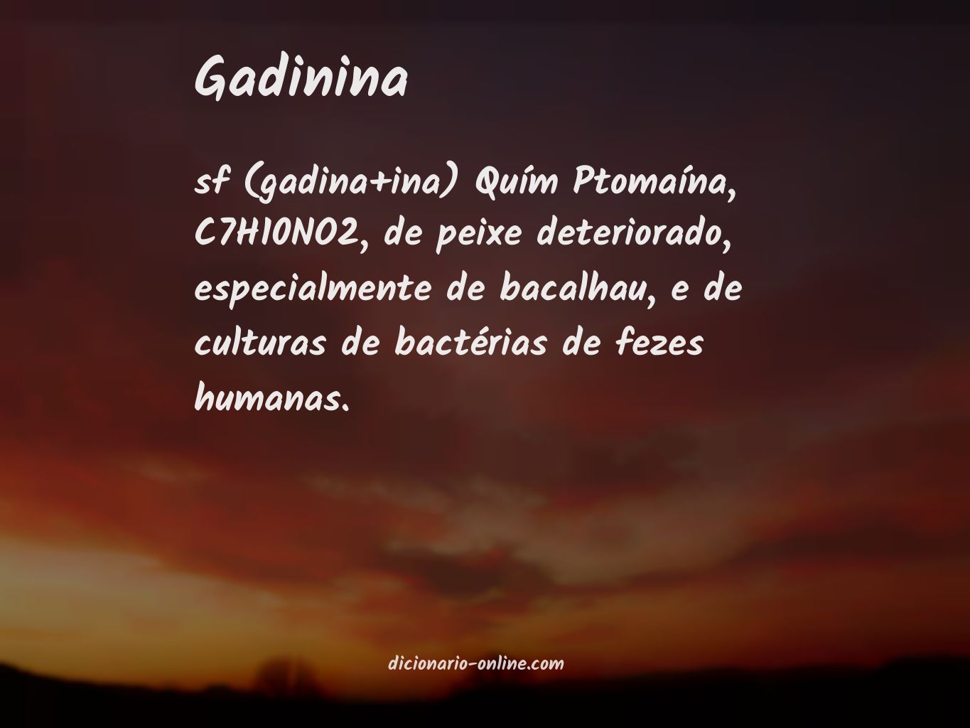 Significado de gadinina