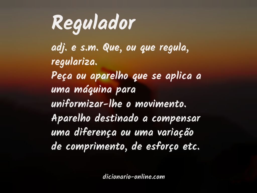 Significado de regulador