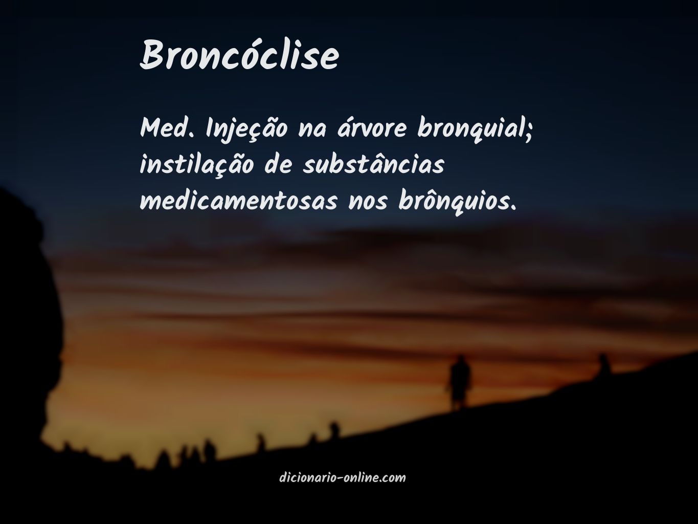 Significado de broncóclise