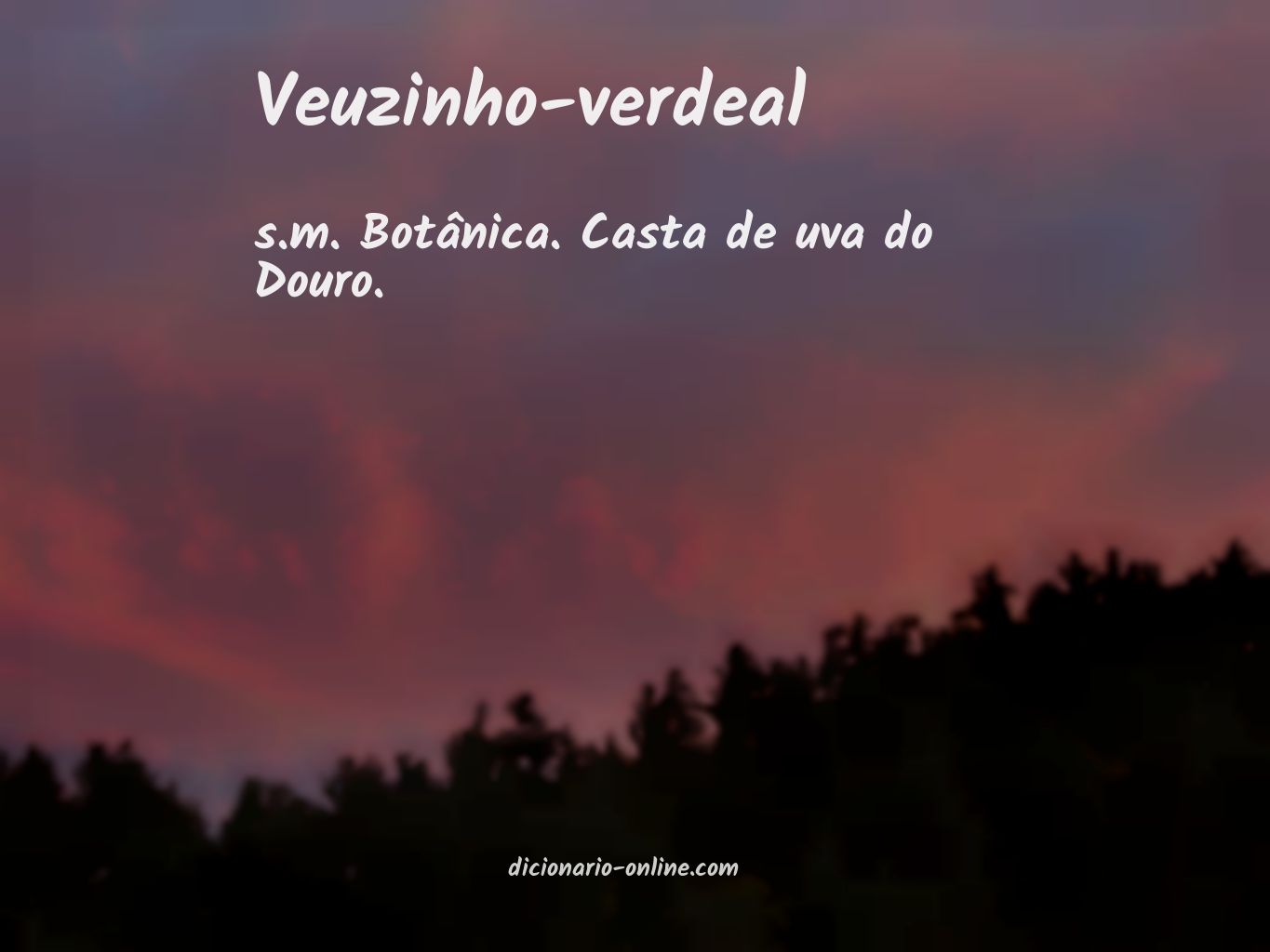 Significado de veuzinho-verdeal