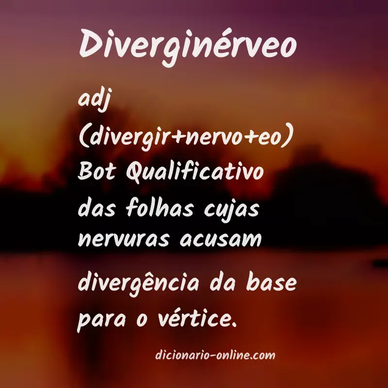 Significado de diverginérveo