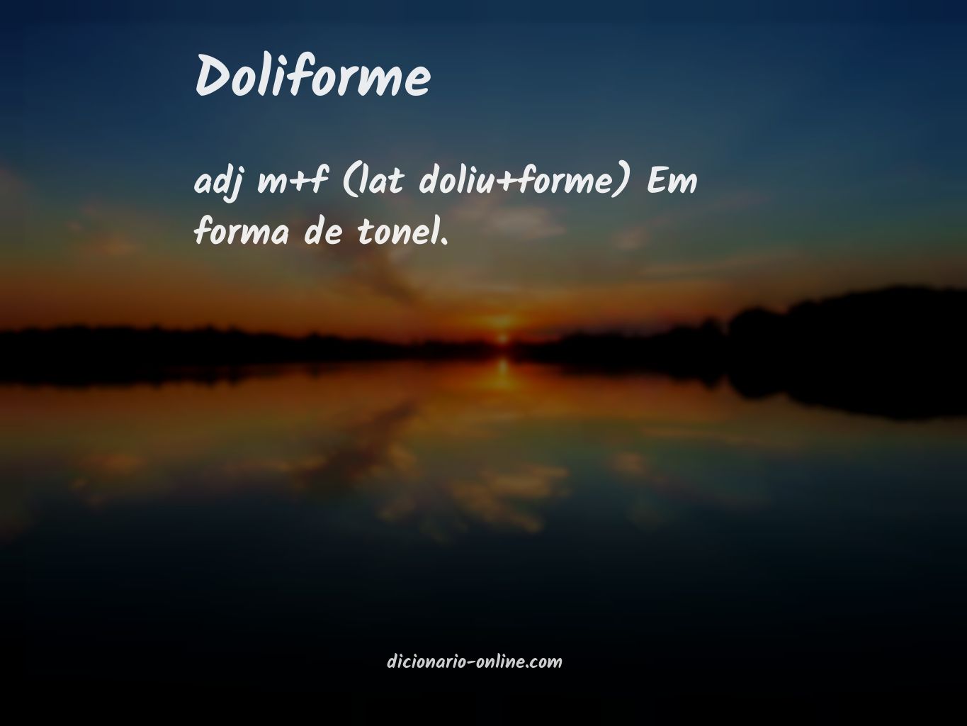 Significado de doliforme