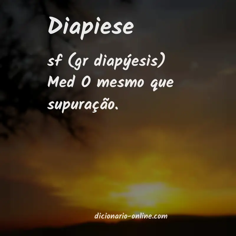 Significado de diapiese