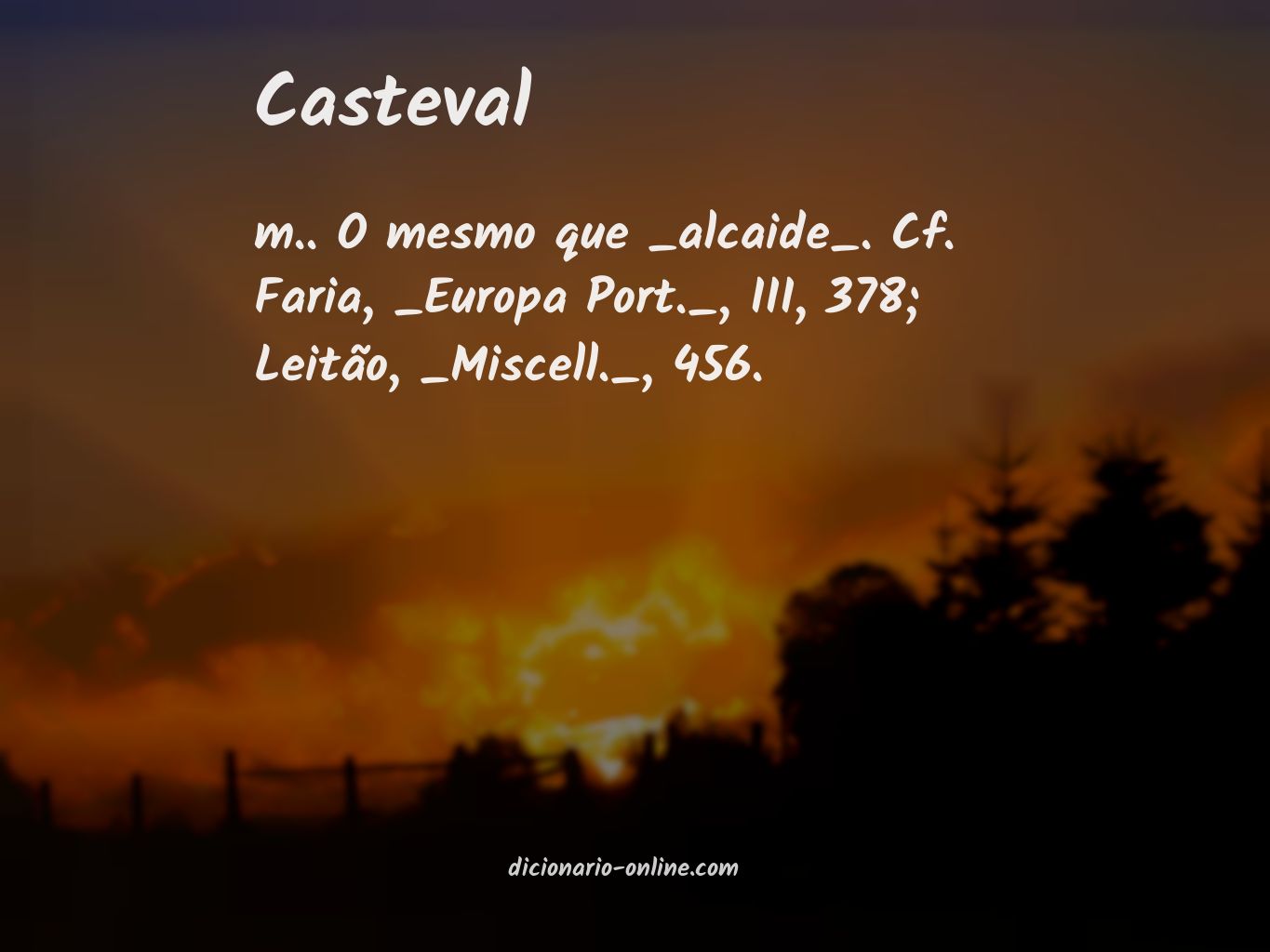 Significado de casteval