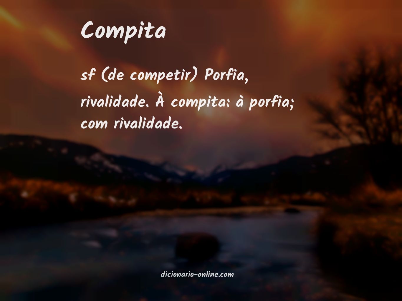 Significado de compita