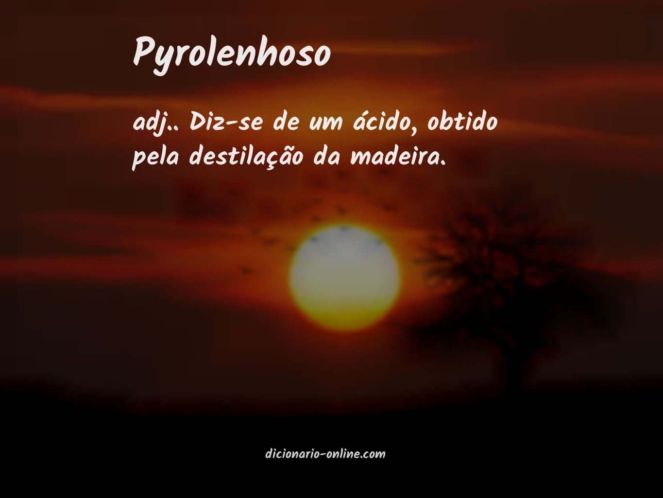 Significado de pyrolenhoso