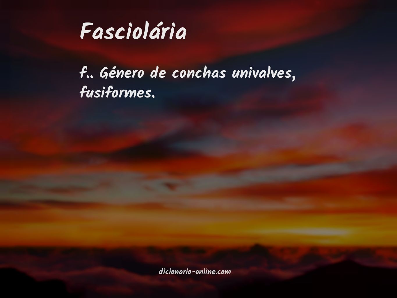 Significado de fasciolária