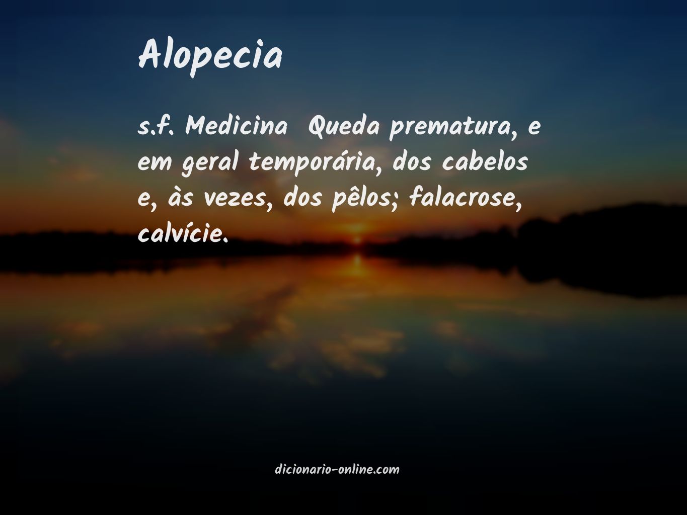 Significado de alopecia