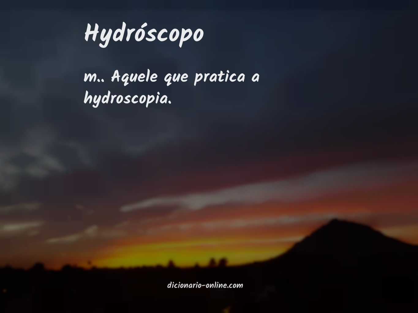 Significado de hydróscopo