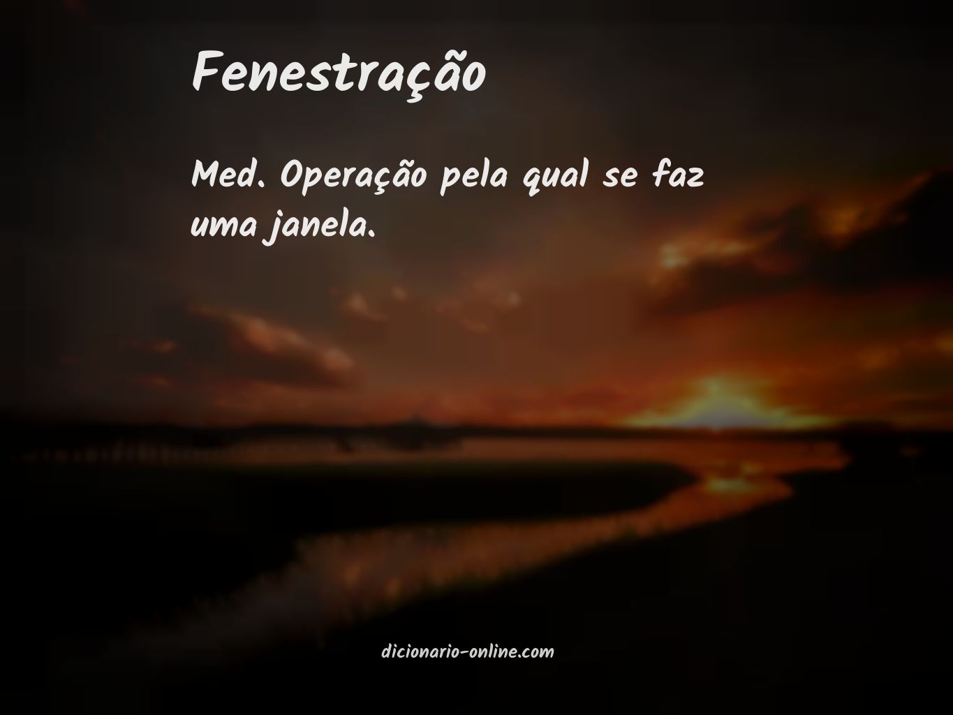 Significado de fenestração