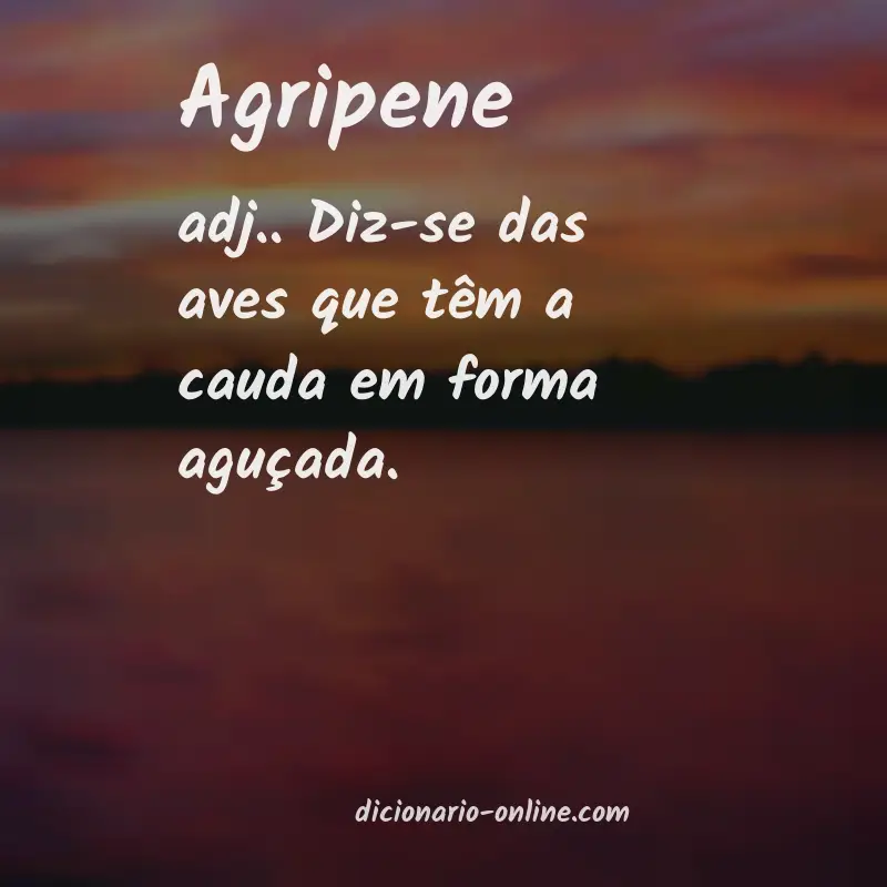 Significado de agripene