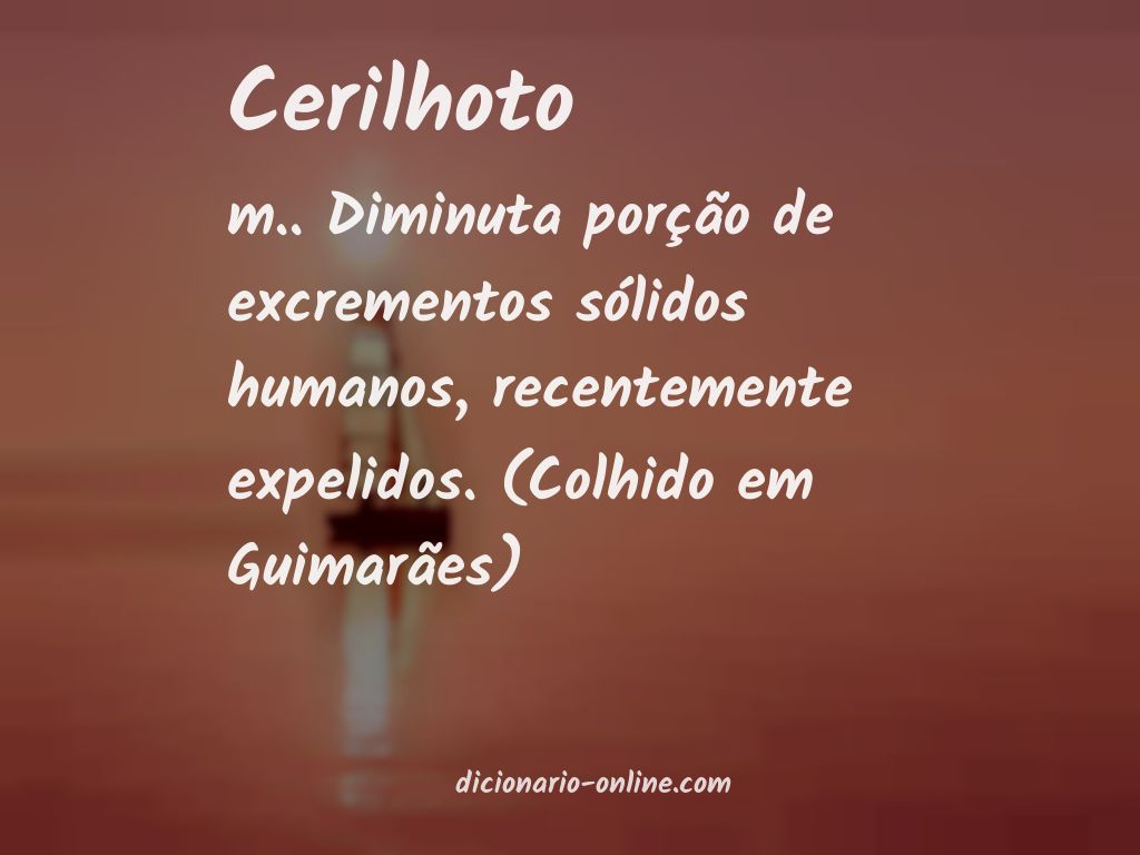 Significado de cerilhoto