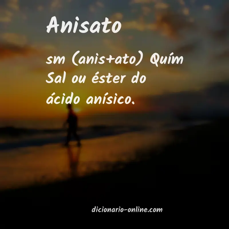 Significado de anisato