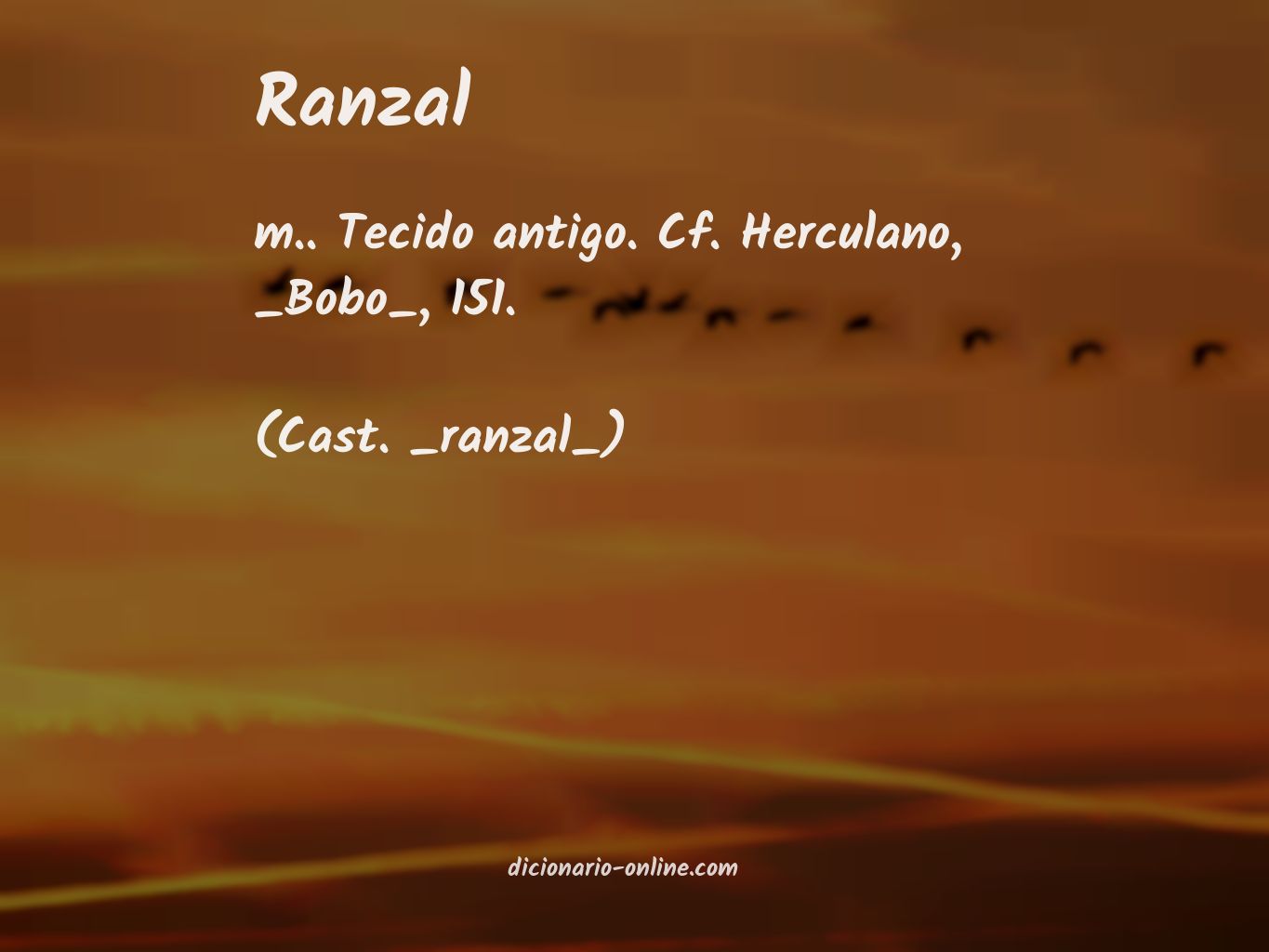 Significado de ranzal