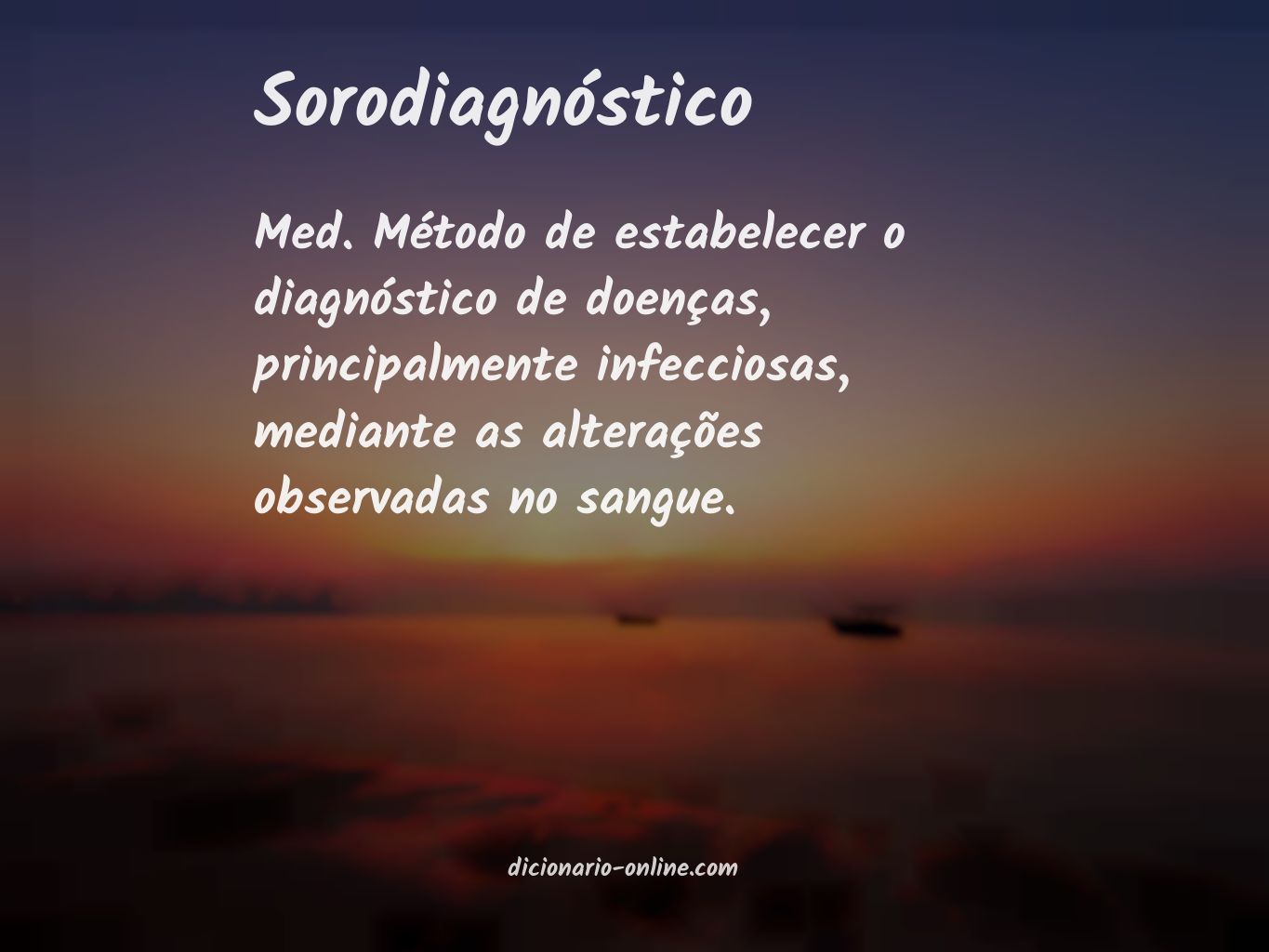 Significado de sorodiagnóstico