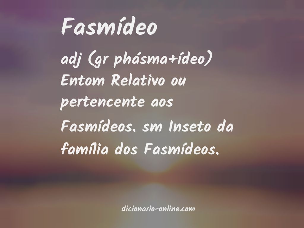 Significado de fasmídeo