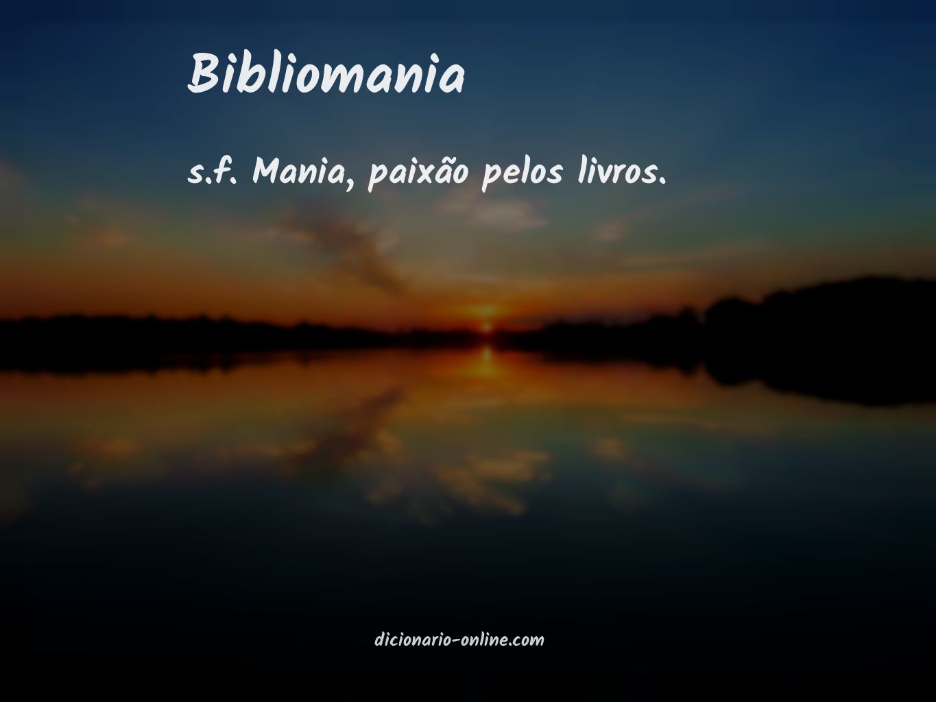 Significado de bibliomania