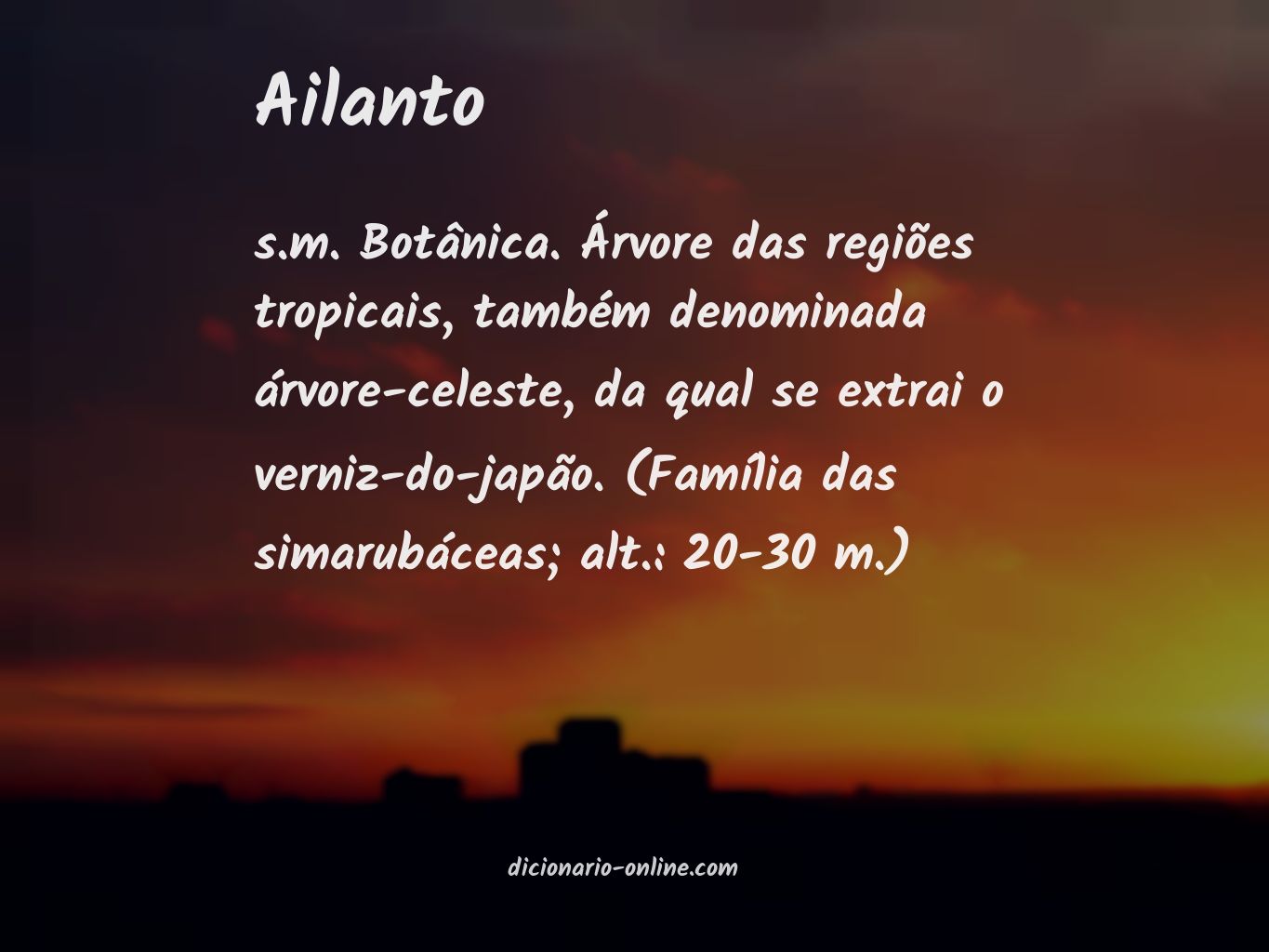 Significado de ailanto